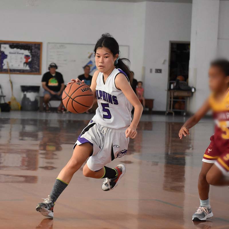 image of HMS Dolphin basketball player